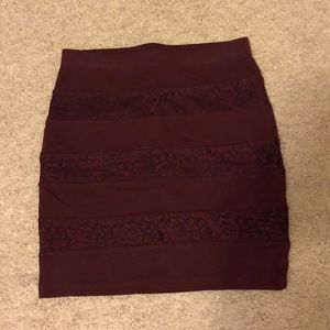 Forever21 Maroon Skirt